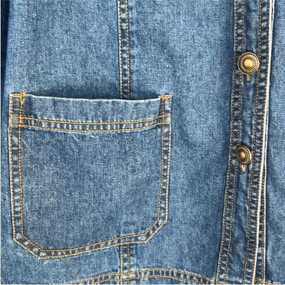 Vintage Christina Hope Denim Jacket Southwestern Aztec Embroidery 12 - Picture 4 of 13